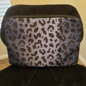 Amazon Leopard Pattern Laptop Sleeve - Blue Black and Gray